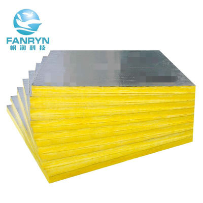 HVAC High-Temperature Fireproof Glass Wool Board with Aluminum Foil Facing Thermal Insulation, Acoustic Soundproofing