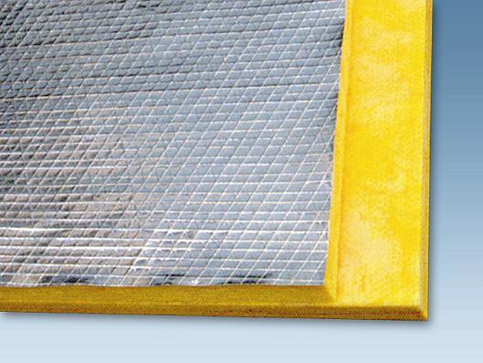 HVAC High-Temperature Fireproof Glass Wool Board with Aluminum Foil Facing Thermal Insulation, Acoustic Soundproofing