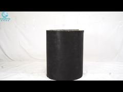 Novo cobertor de lã de rocha com tecido preto de fibra de vidro